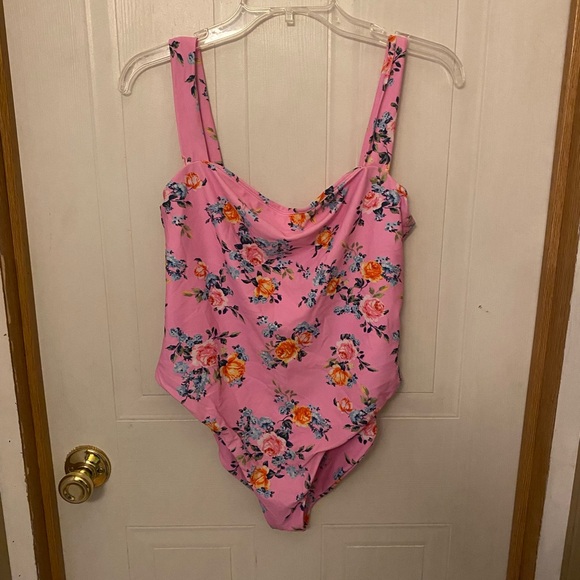Buddy Love Pink Floral KeKe One-Piece Swimsuit L - Picture 7 of 8